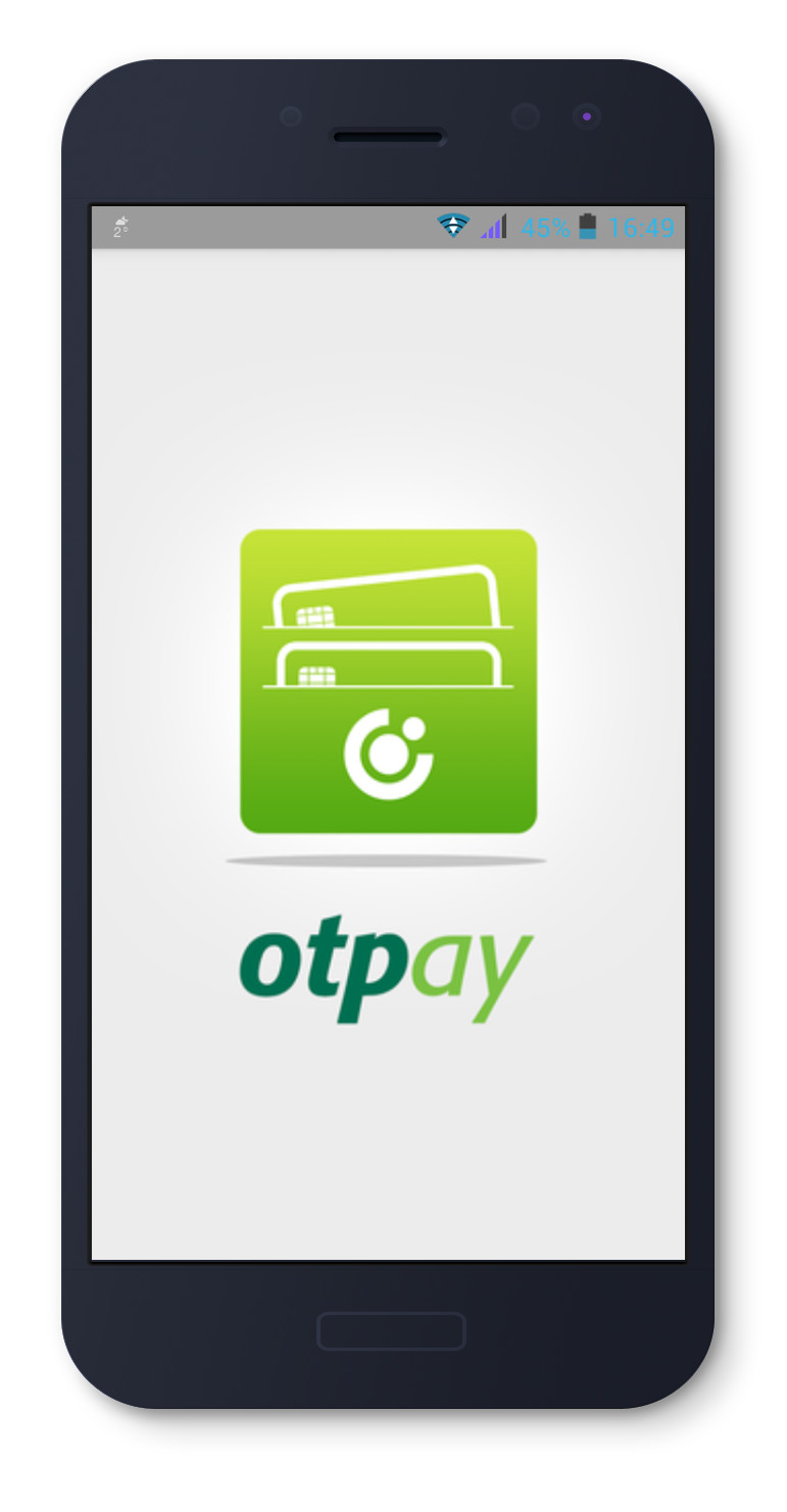 OTPay splash screen on Android