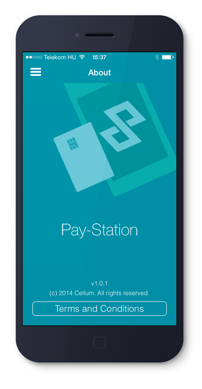 Pay-Station splash screen on iOS